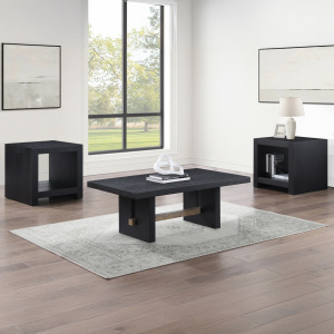 Aubrey 3-Piece Table Set, Black