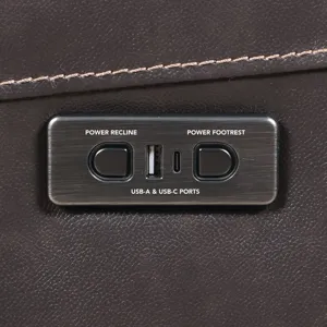 Alexandria Power Recliner Chocolate