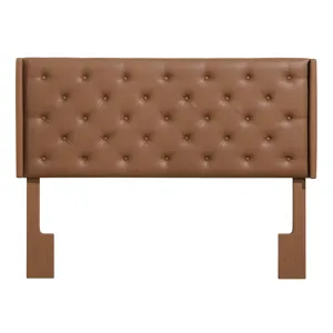 Maria Brown Tufted Pu Queen/Full Headboa