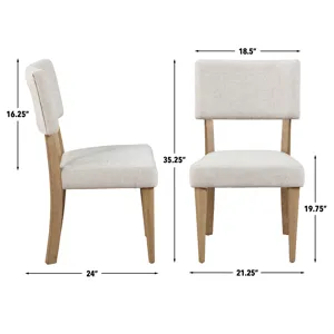 Colvin 5-Piece 52" Round White Marble Dining , Brown Living Room Set