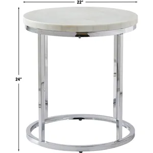 Echo White 3-Piece Marble Occasional Set