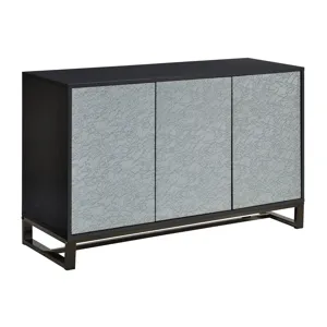 Mazie 3-Door Sideboard W/Pattern Mirror