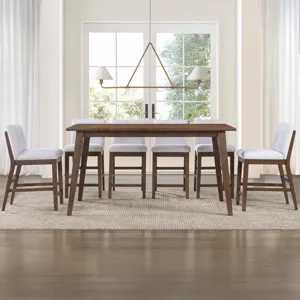 Canton 7pc Counter Dining Set W/Upholstered Cc