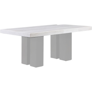 Artemis Rectangle White Marble Top