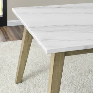 Vida Marble Top 72\" Dining Table
