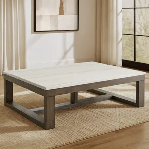 Calla White Marble Cocktail Table