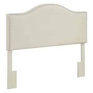 Zoe Cream Pu Headboard - Full/Queen
