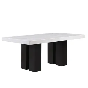 Artemis 70in. White Marble Dining Table,