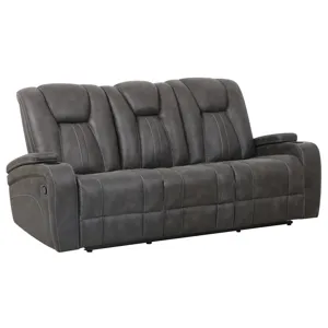 Marlow Charcoal Manual Recliner Sofa