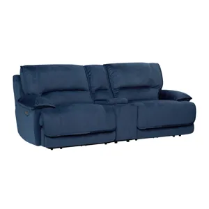 Olsen Indigo Power Reclining Loveseat Sectional