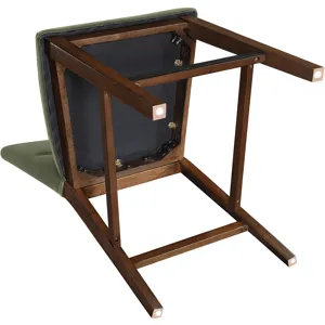 Zen Green Velvet Counter Chair