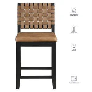 Reid Black Counter Chair