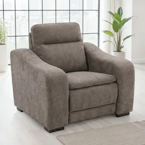 Conroe Gray Power Recliner