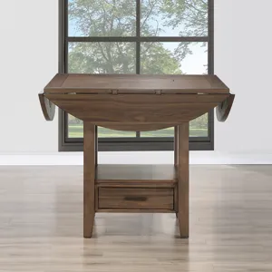Java Joanna Brown Round Counter Height Dining Table