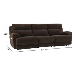 Gatlin Brown 2-Piece Power Reclining Living Room Sectional