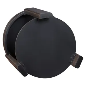 Salina Espresso Round End Table