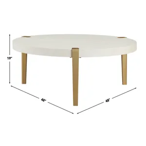 Gracie Coffee Table, White