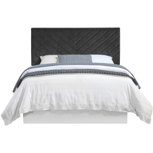 Tara Black Chevron Tufted Queen/Full Hea