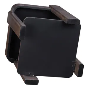 Salina Espresso Square End Table