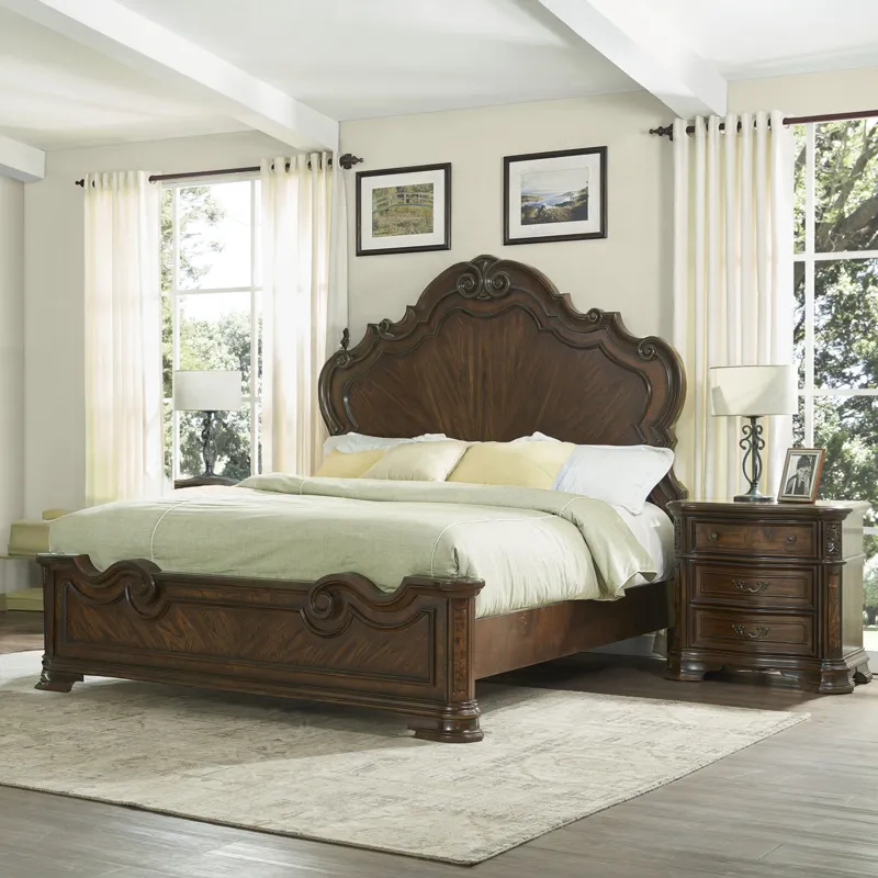 Royale 3 pc Set(2 Ns And Bed) - Queen