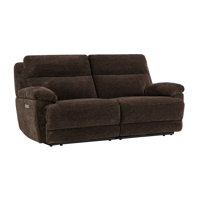 Gatlin Brown Power Reclining Loveseat Sectional