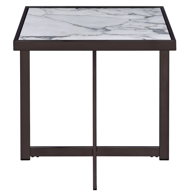 Kayley Sintered Stone Square End Table