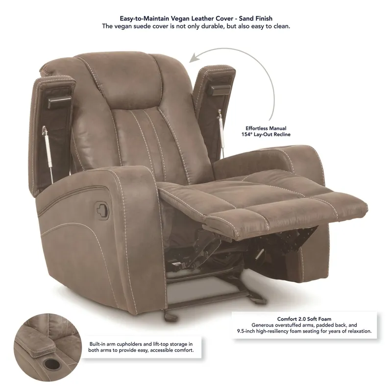 Marlow Sand Manual Recliner