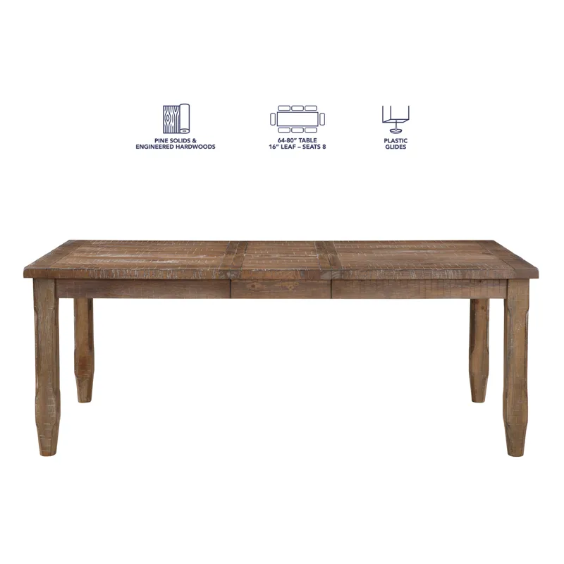 Riverdale Leg Table With 4 Wooden Side Chairs