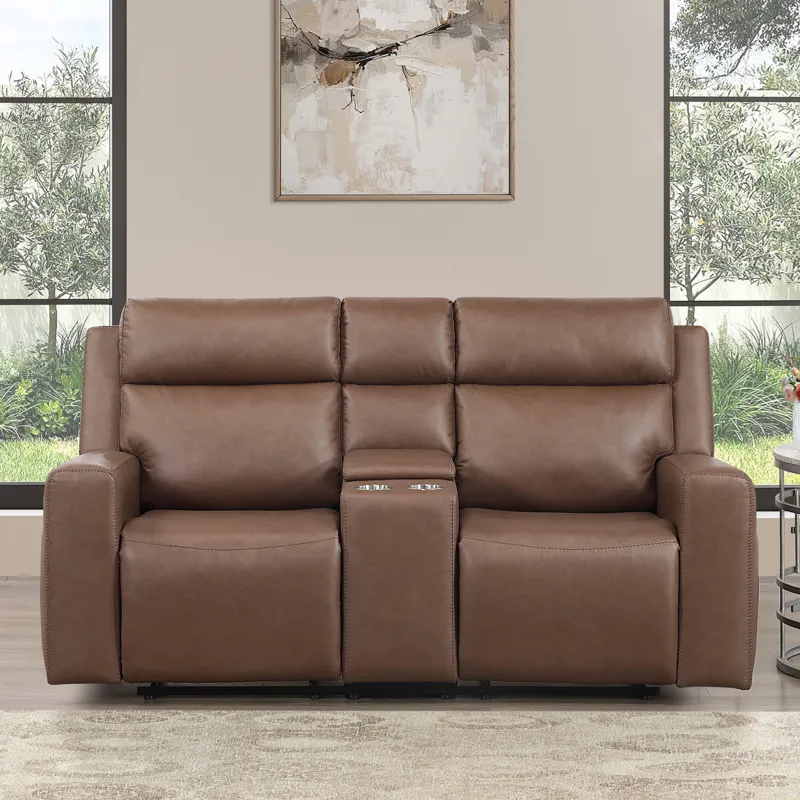 Barron Manual Reclining Console Loveseat