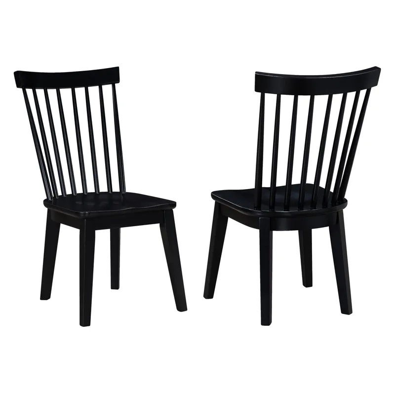 Vaughn Black Modern Shaker Side Chair
