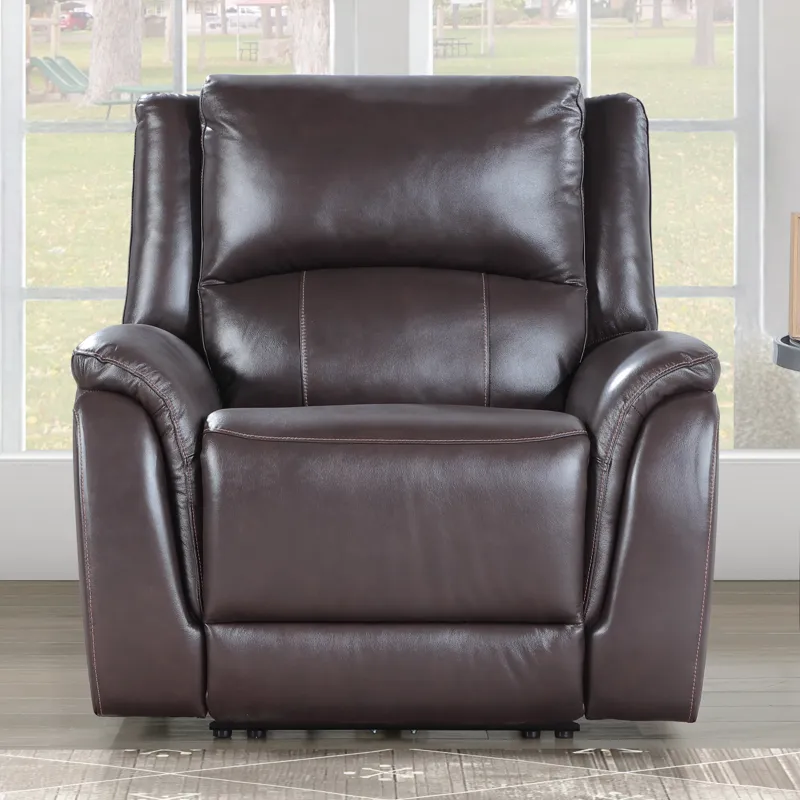 Alexandria Power Recliner Chocolate