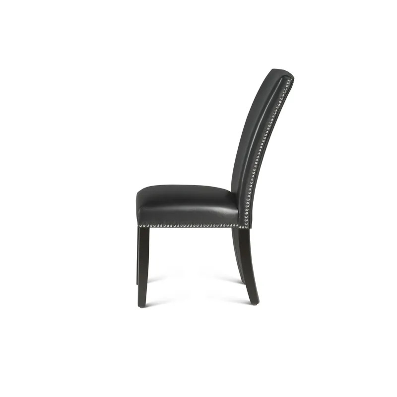 Finley White Table Black Chair 5pc