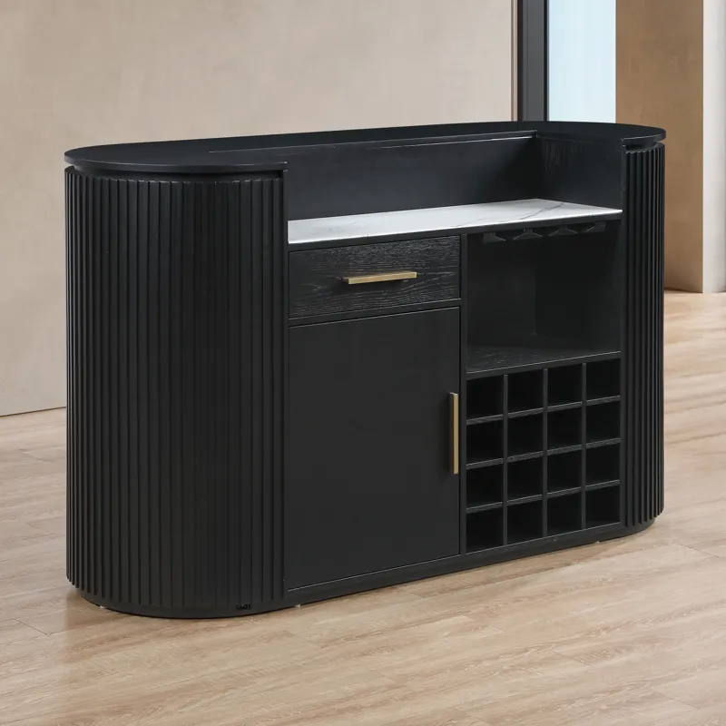 Colvin Black Bar, 68\" X 26\" X 42\"