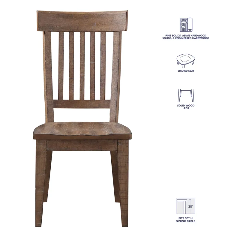 Riverdale Leg Table With 4 Wooden Side Chairs