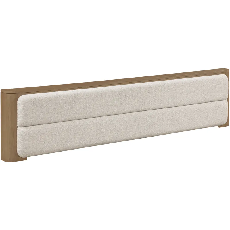 Theo Brown Queen Upholstered Footboard with Slats