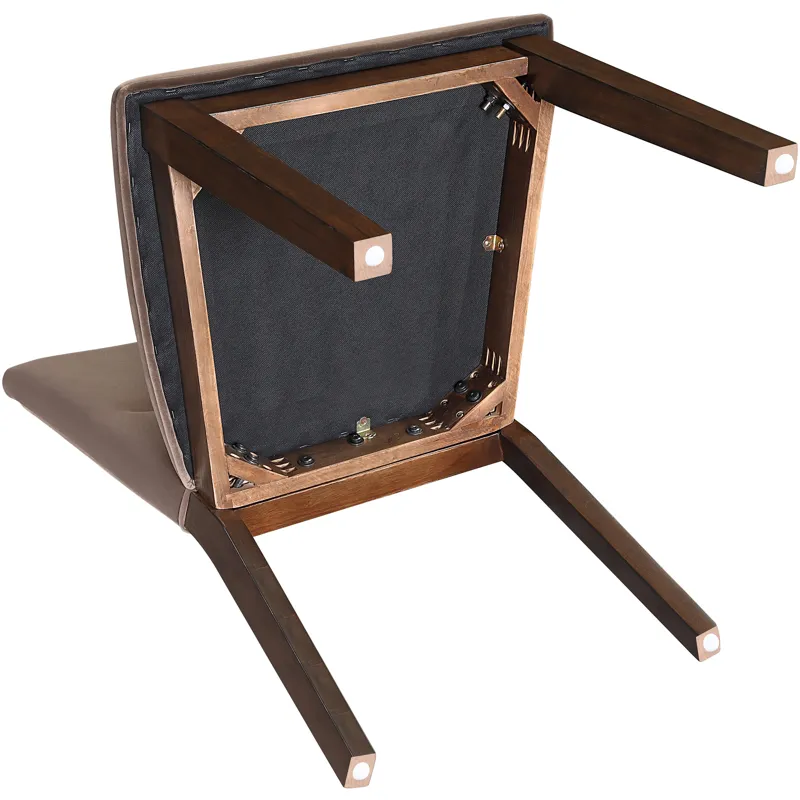 Zen Brown Velvet Side Chair