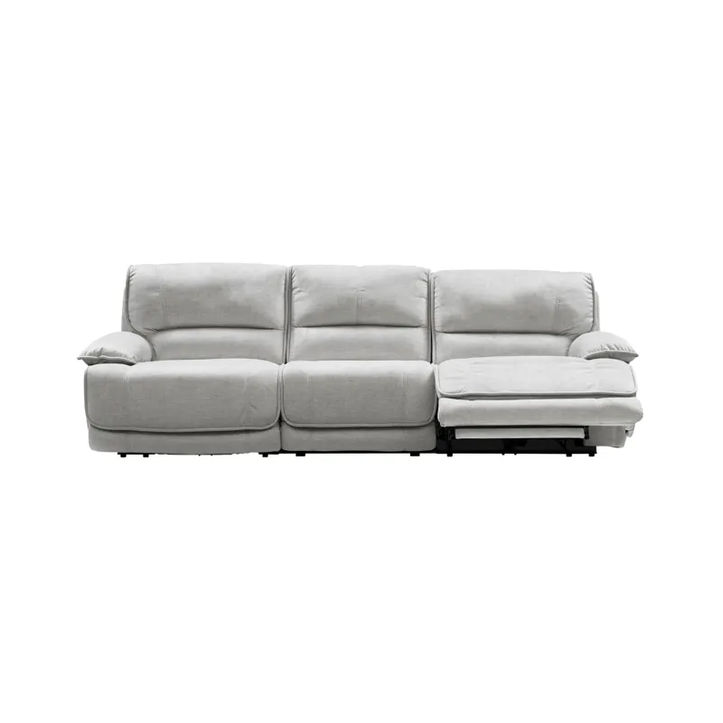 Olson Olsen Silver Power Reclining Sofa Sectional