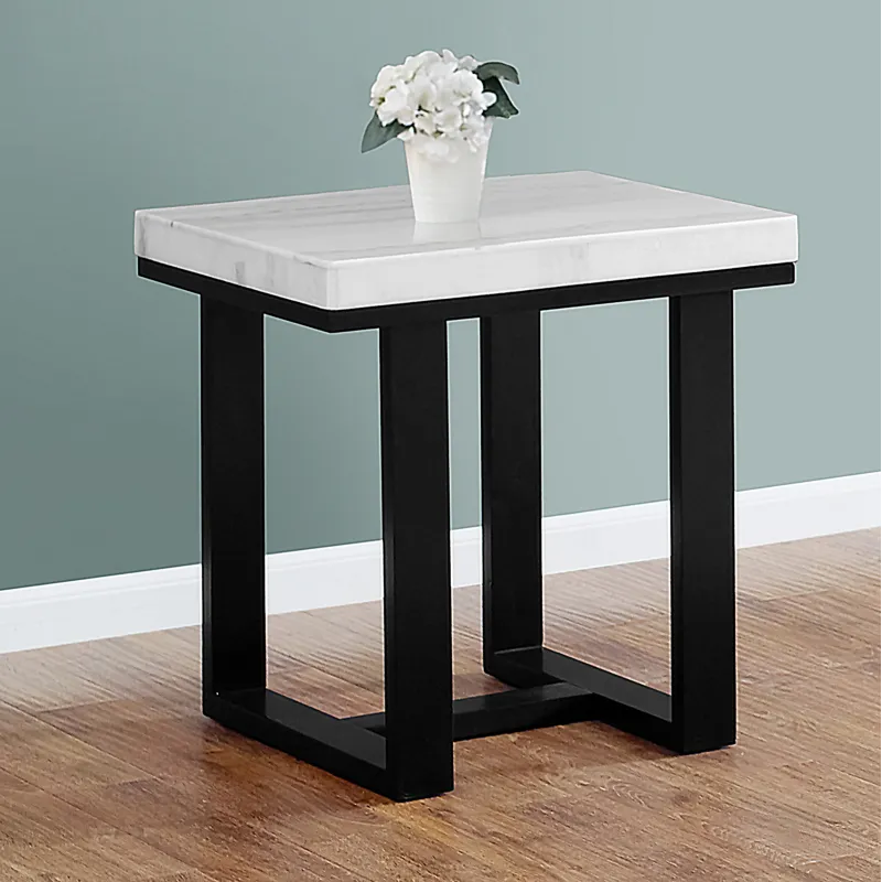 Lucca(Artemis White Marble Top Occasio Occasional Table Set