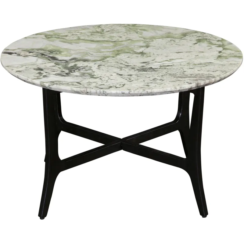 Hoxley Green Onyx Top Round Cocktail Table