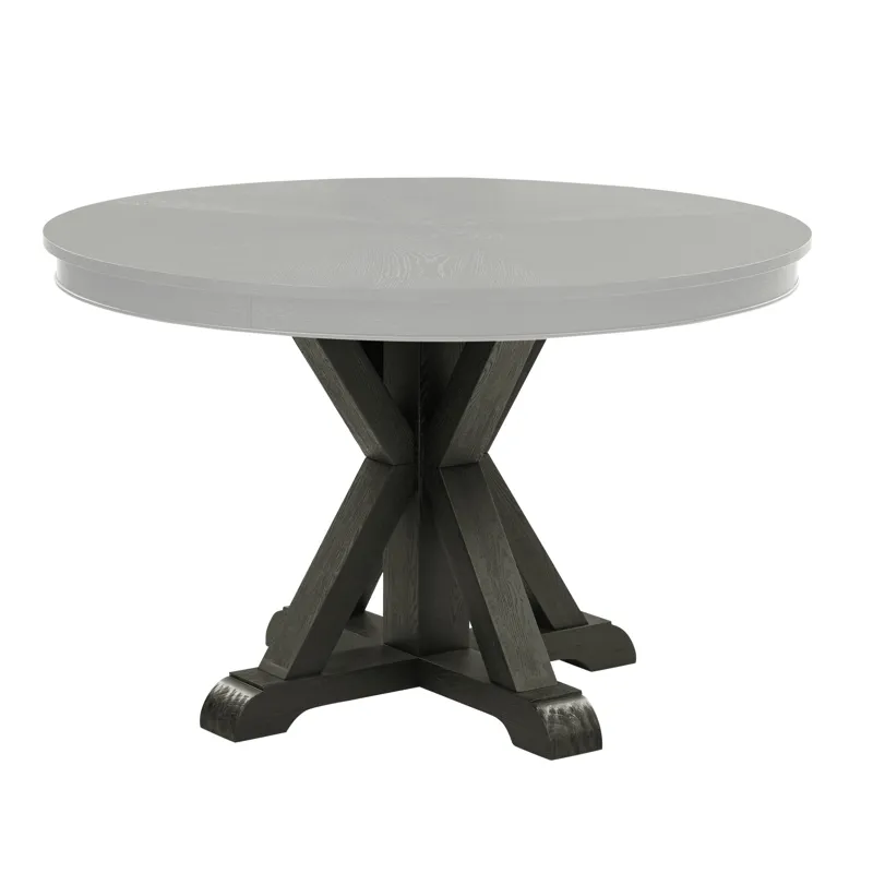 Rylie Trestle Table Base, Black Finish