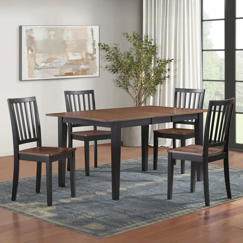 Joplin 5pc Dining Set W4 Chairs