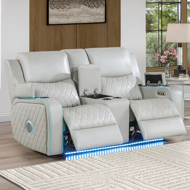 Luna Ice Power Console Loveseat