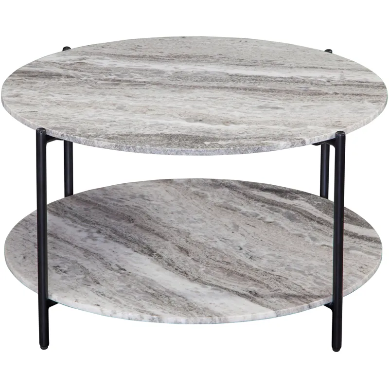 Coleen Green Marble Round Cocktail Table
