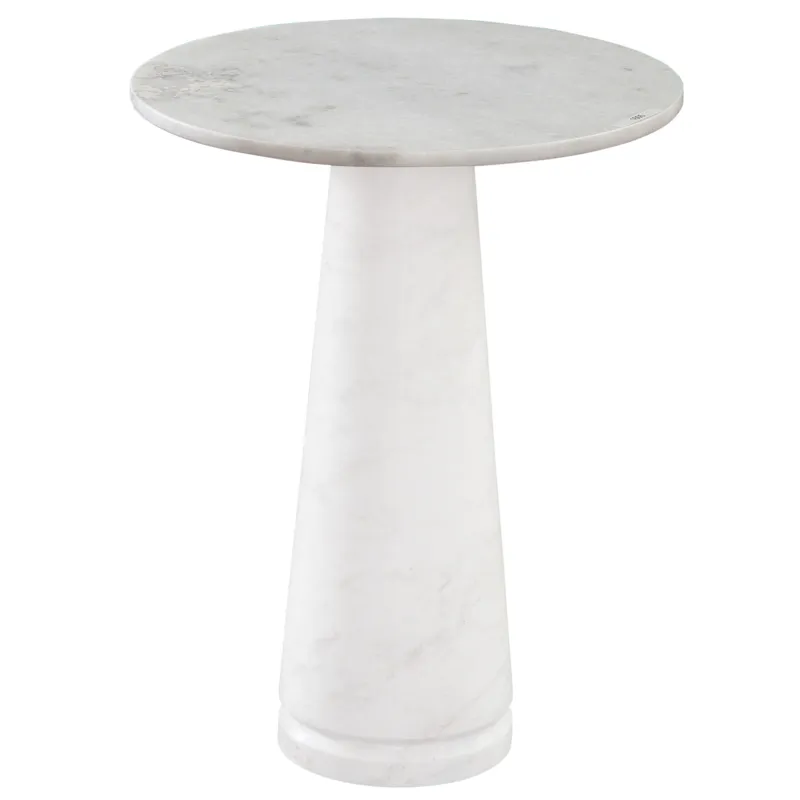 Joni Talita White Marble End Table Top