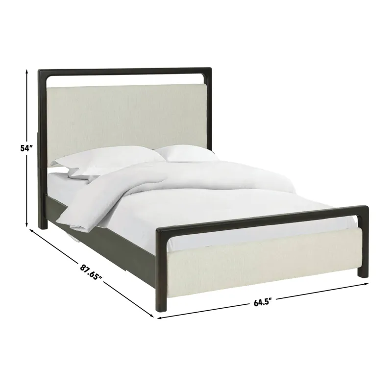Sigmund Bed(Headboard And Footboard+ Rail) - Queen