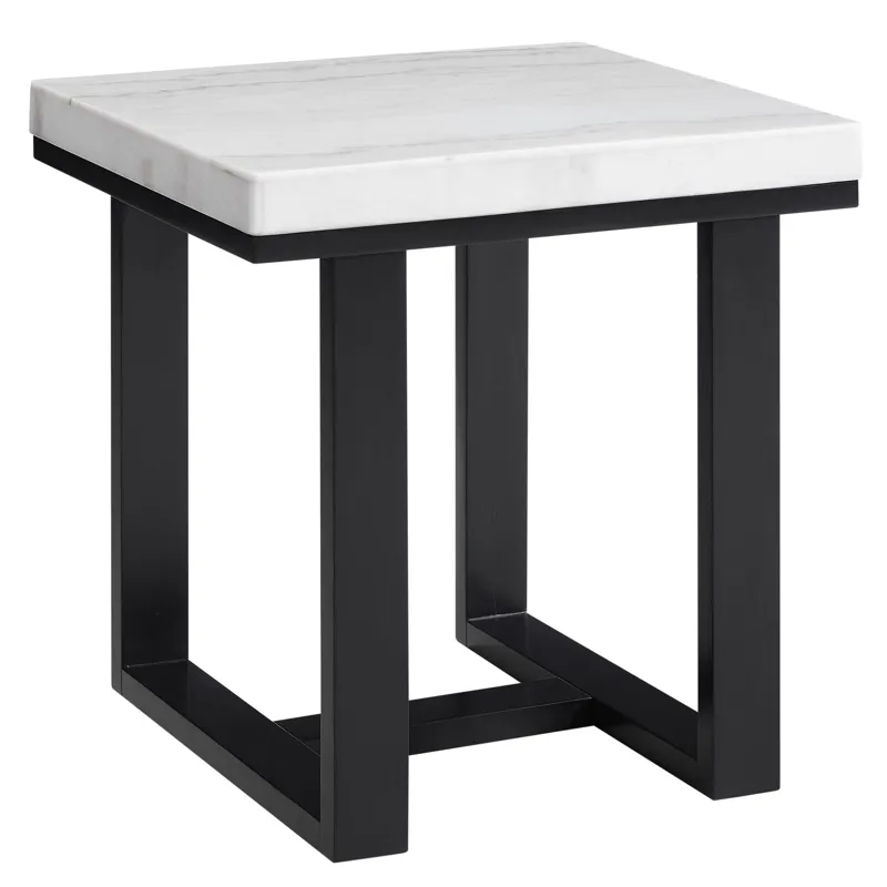 Lucca(Artemis 3pk White Marble Top Occ Occasional Table Set