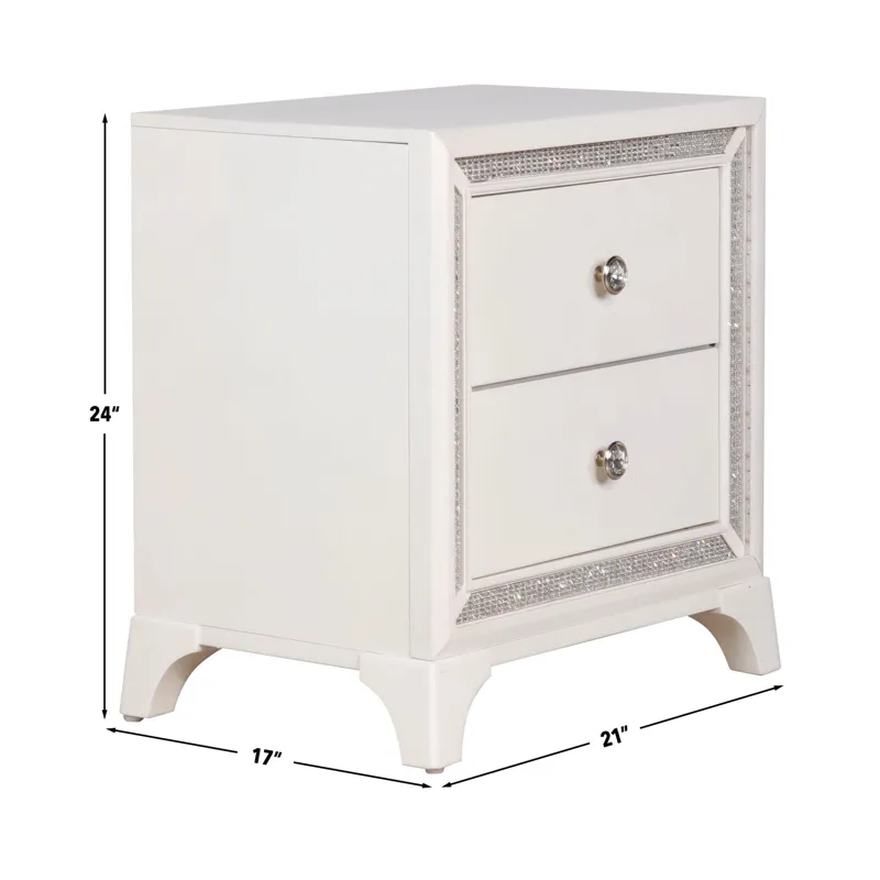 Cassie 4-Piece Illuminating Bedroom Set - King