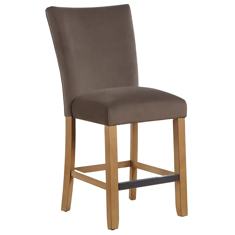 Artemis Brown Velvet Counter Chair