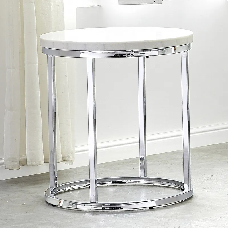 Echo White 3-Piece Marble Occasional Set