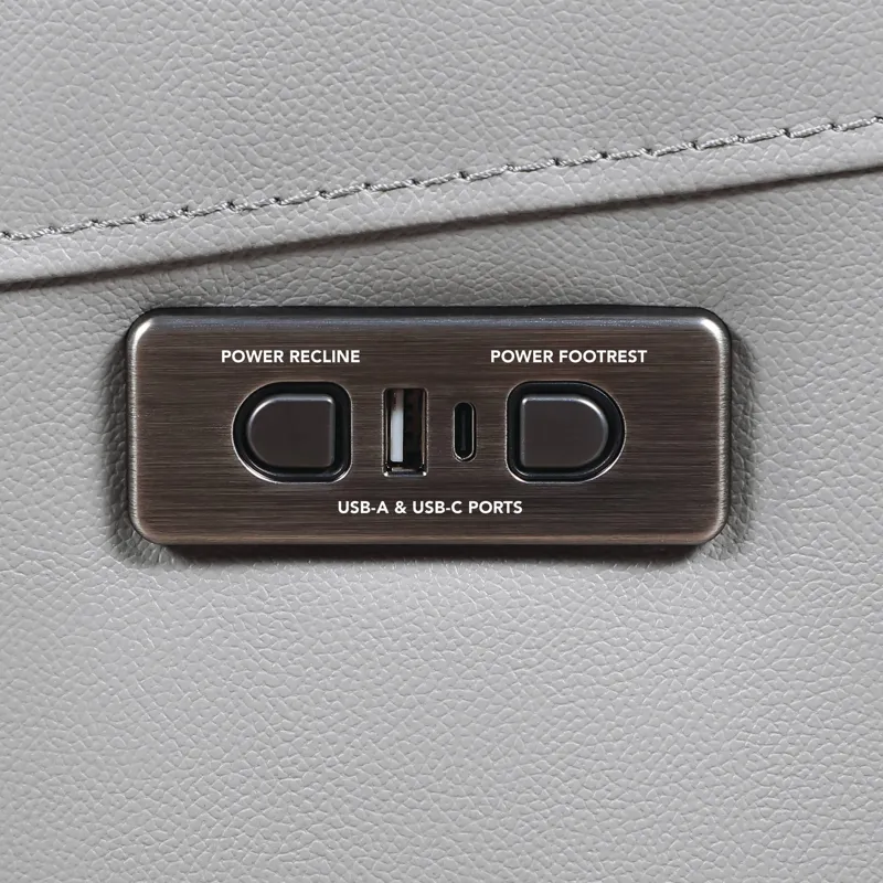 Alexandria Leather Power Reclining Conso Living Room Set